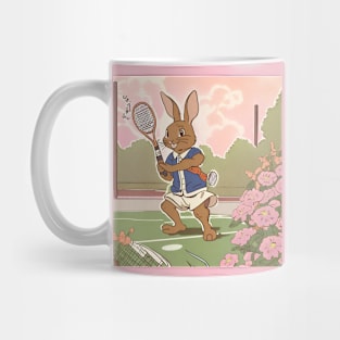 Baseball Playing with Rabbit Lover Baseball Brother in Tournament Mug